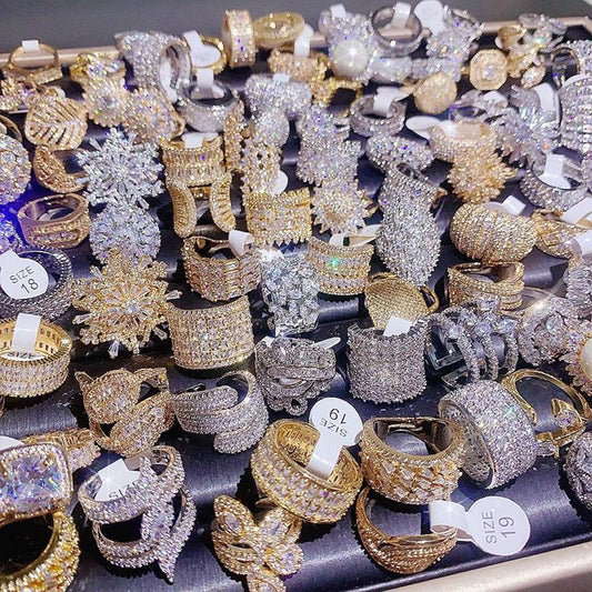 Large collection of rings, earrings, necklaces and bracelets