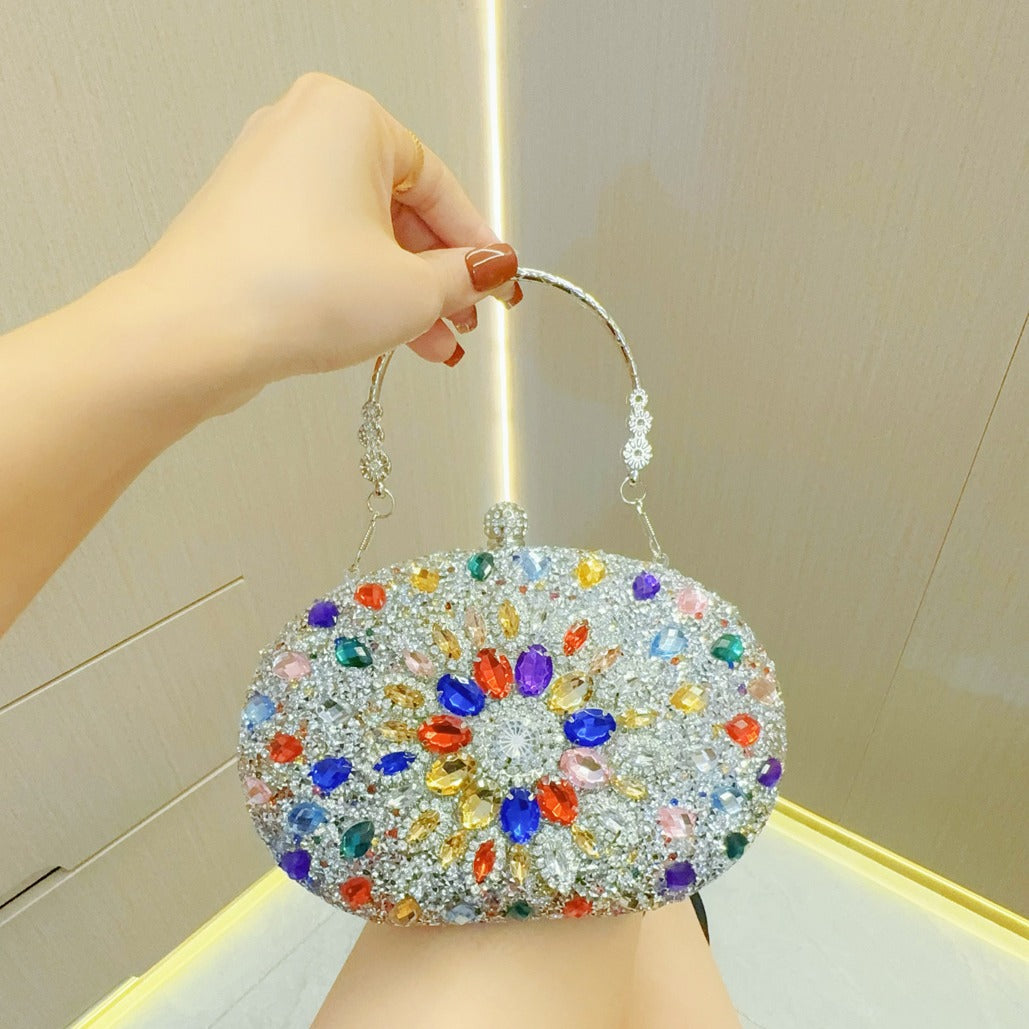 Bling-Bling Swarovski Crystal Evening Gown Clutch Bag