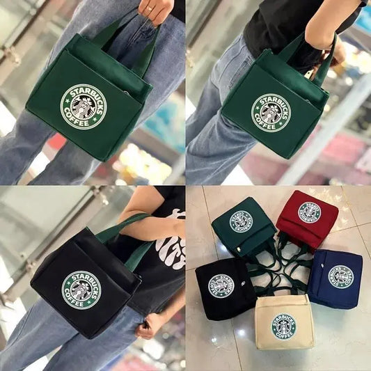 2024 New Starbucks Canvas Bag Lunch box Bags Eco-friendly Gift Shopping Handbags