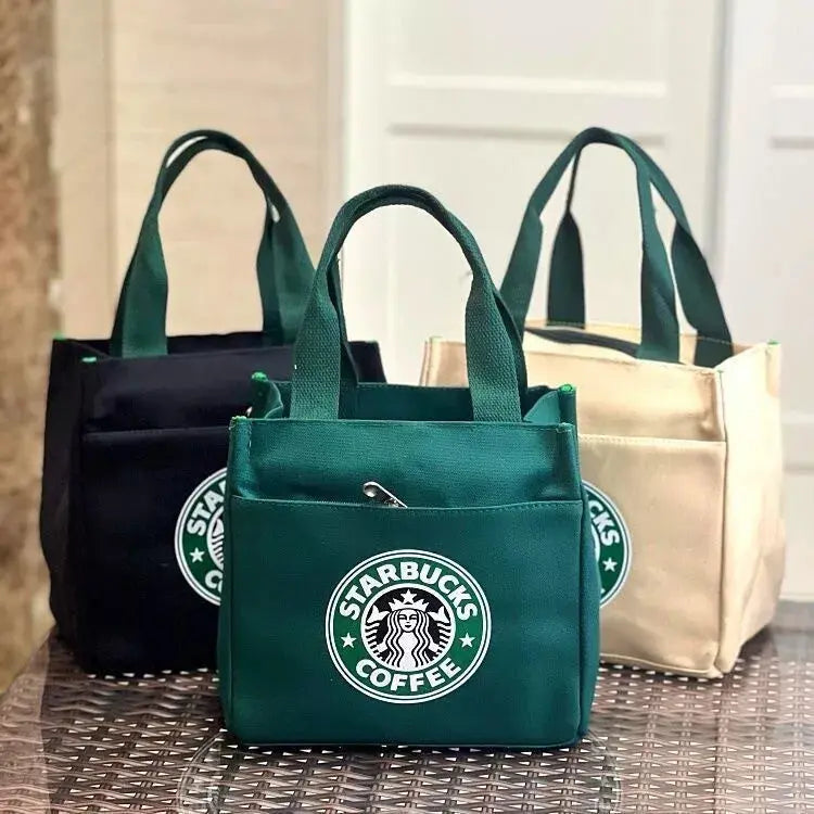 2024 New Starbucks Canvas Bag Lunch box Bags Eco-friendly Gift Shopping Handbags