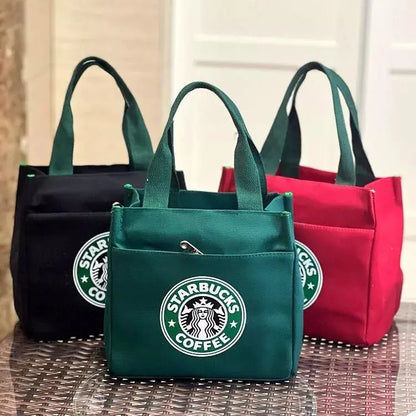 2024 New Starbucks Canvas Bag Lunch box Bags Eco-friendly Gift Shopping Handbags